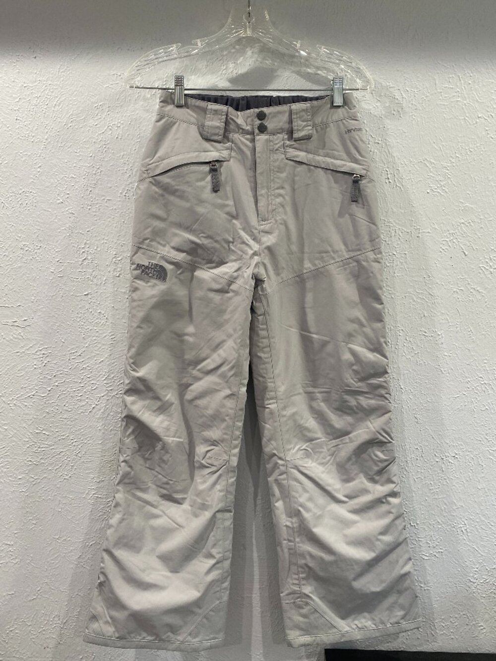 The North Face, Hyvent, girl's size Large light grey snow pants, NWOT.